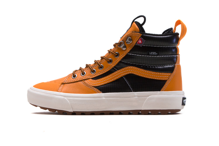 Vans Sk8-Hi MTE Orange Black Leather Ripstop Primaloft 