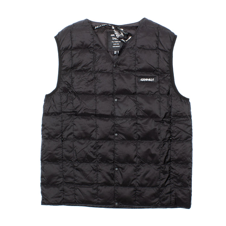 Taion x Gramicci Inner Down Vest Black