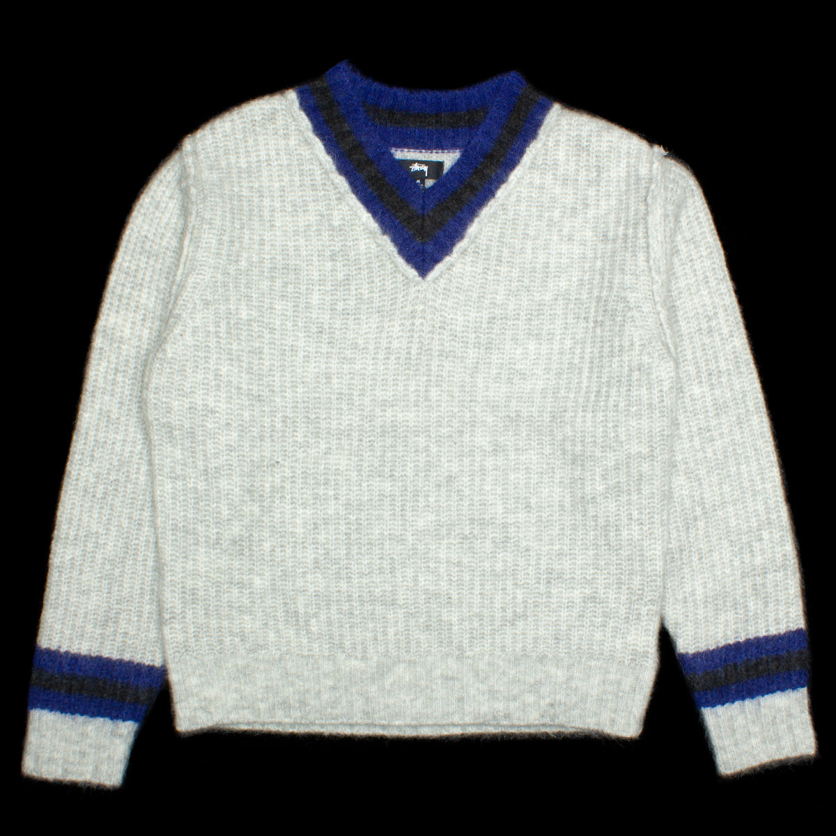 Stussy Mohair Tennis Sweater - Ash