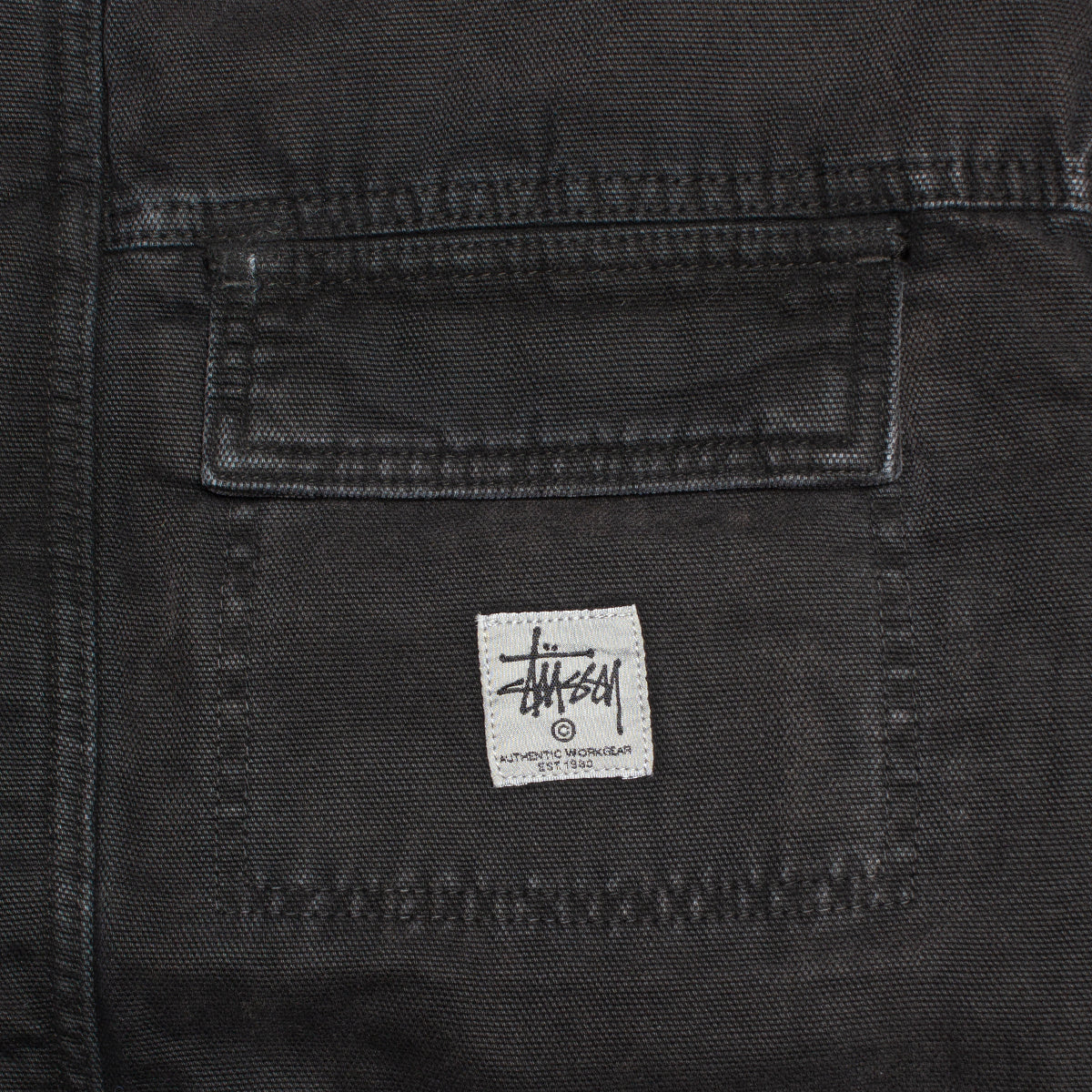 Stussy Washed Canvas Shop Jacket : Black