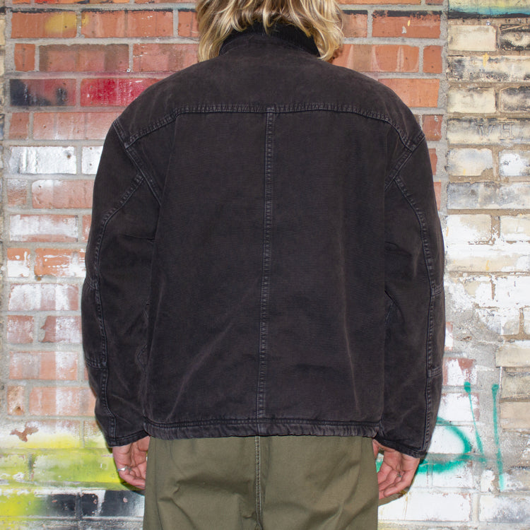 Stussy Washed Canvas Shop Jacket : Black