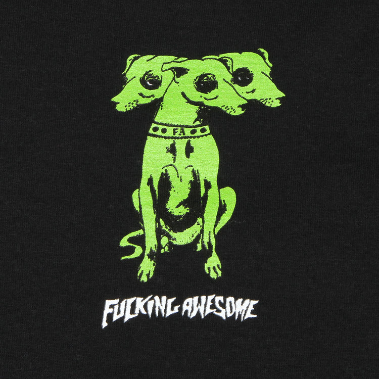 Fucking Awesome Three Headed Dog L/S T-Shirt : Black