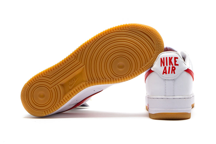 Nike Air Force 1 Low Retro Style # DJ3911-102 Color : White / University Red / Gum Yellow