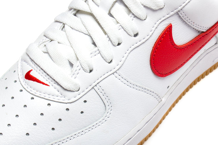 Nike Air Force 1 Low Retro Style # DJ3911-102 Color : White / University Red / Gum Yellow