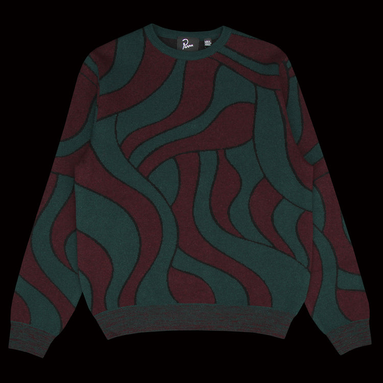 Distorted Waves Knitted Pullover