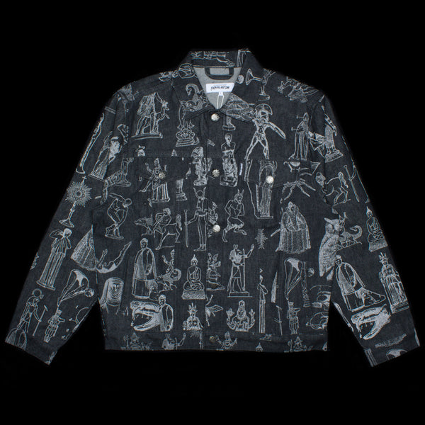 ジャケット・アウター BODYSONG. REFLECTIVE LAMINATE DENIM JK 10-4-21-Denim-Jacket-Black-