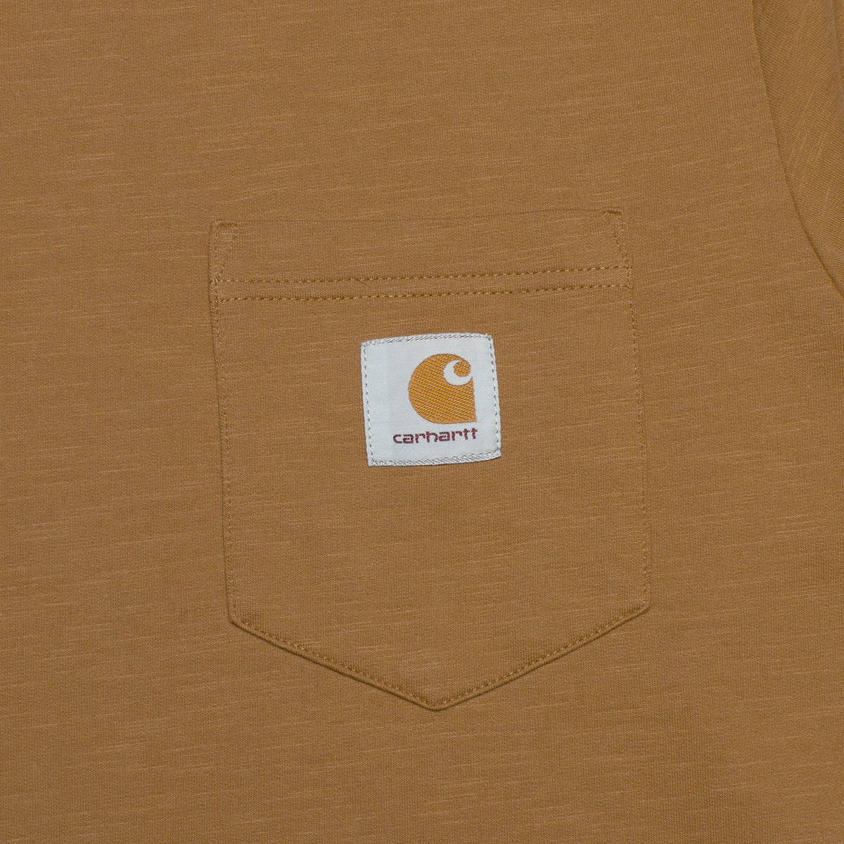 Carhartt WIP x Quartersnacks Slub Yarn L/S Pocket T-Shirt Hamilton Brown