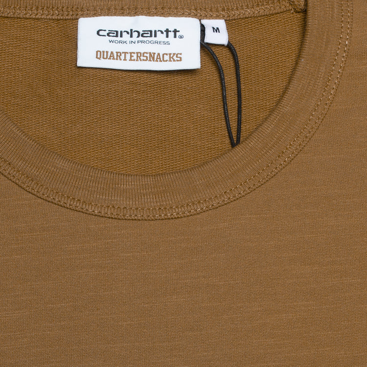 Carhartt WIP x Quartersnacks Slub Yarn L/S Pocket T-Shirt Hamilton Brown