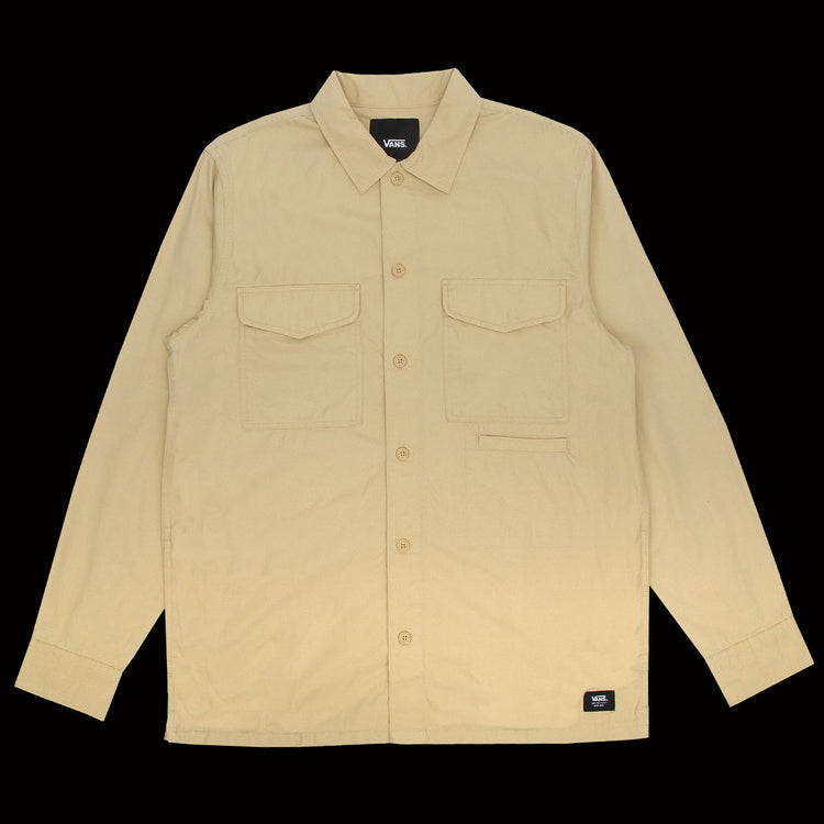 Vans Williams Poplin Button Down Shirt Taupe