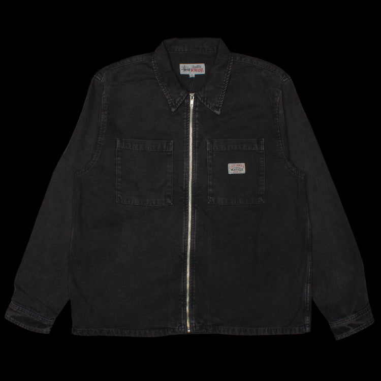 Washed Canvas Zip Shirt