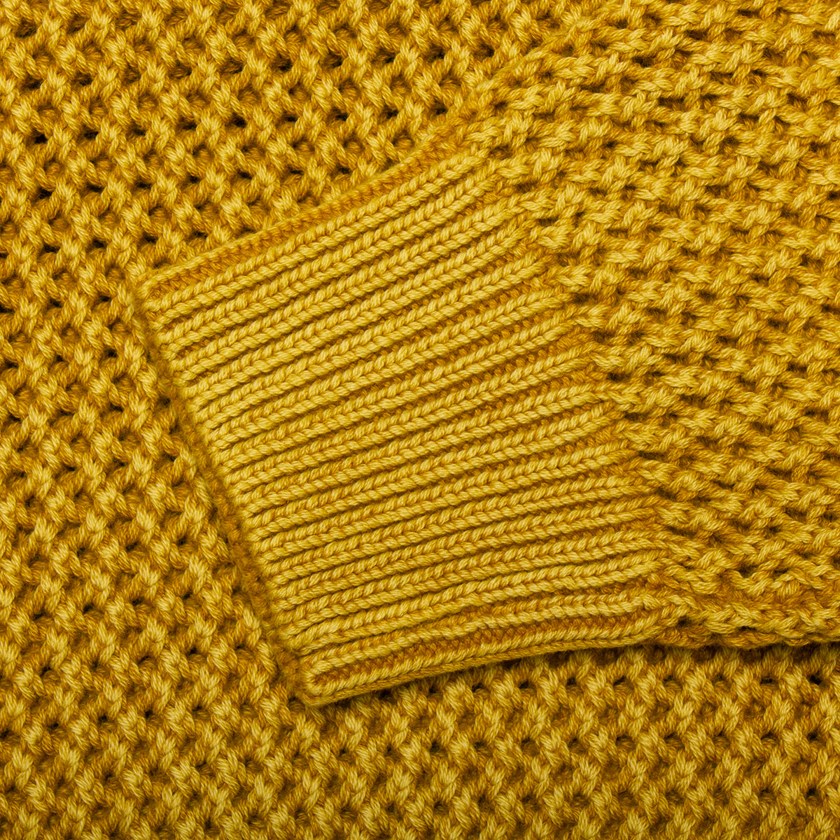 Stussy Pigment Dyed Loose Gauge Sweater : Gold