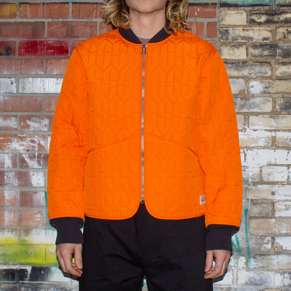Stussy S Quilted Liner Jacket : Orange