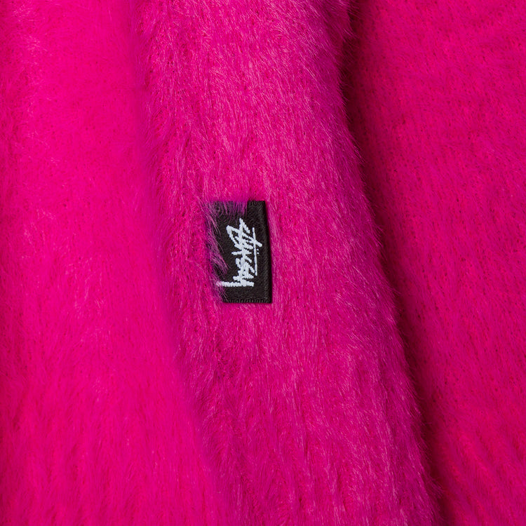 Stussy Shaggy Cardigan : Fuschia