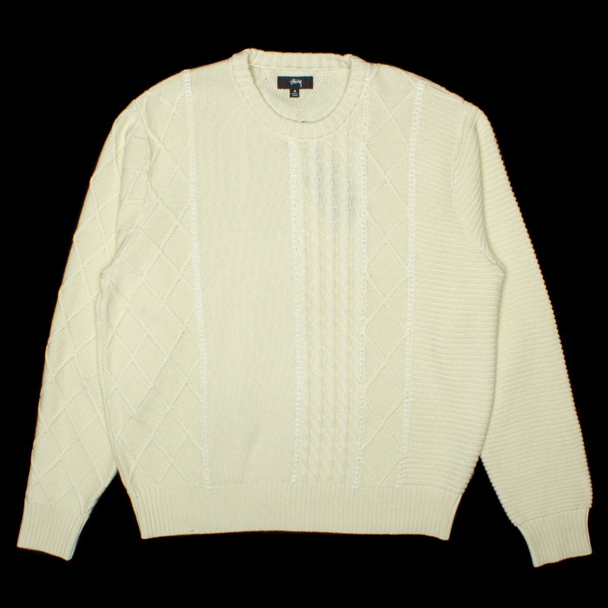 Stussy Patchwork Sweater : Natural