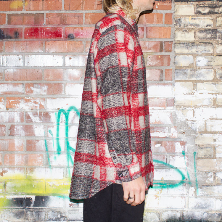 Plaid Knit Shirt