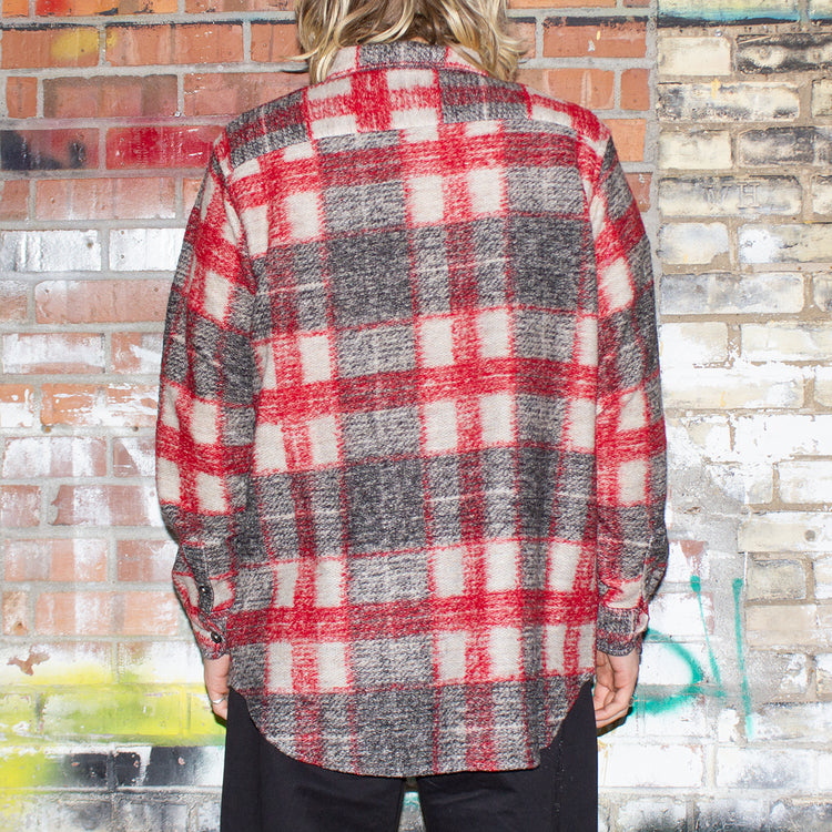 Plaid Knit Shirt