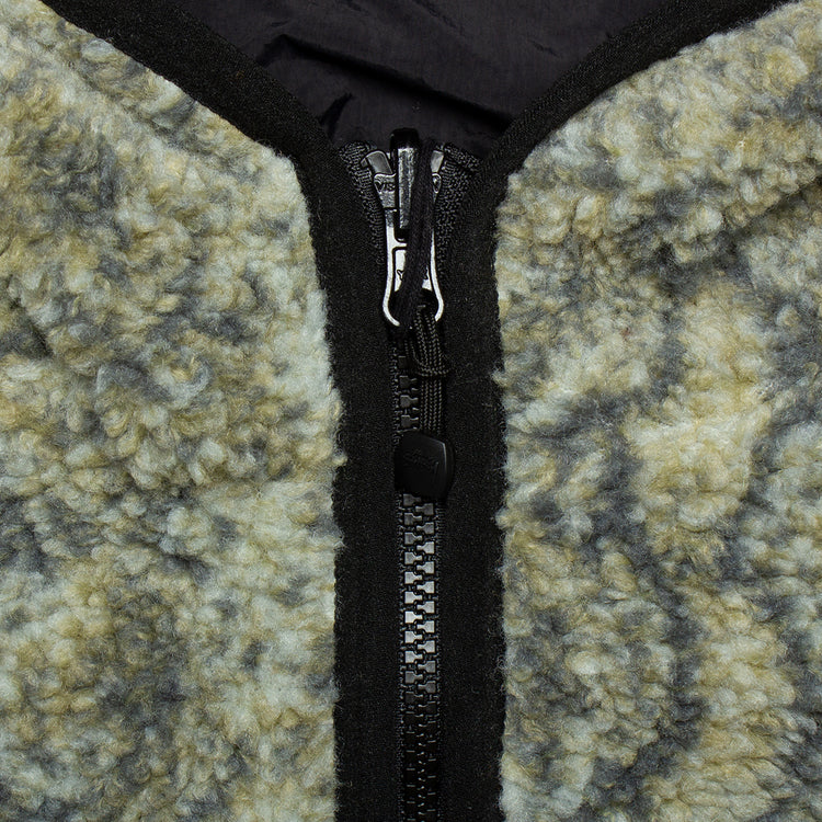 Snake Jacquard Sherpa Jacket