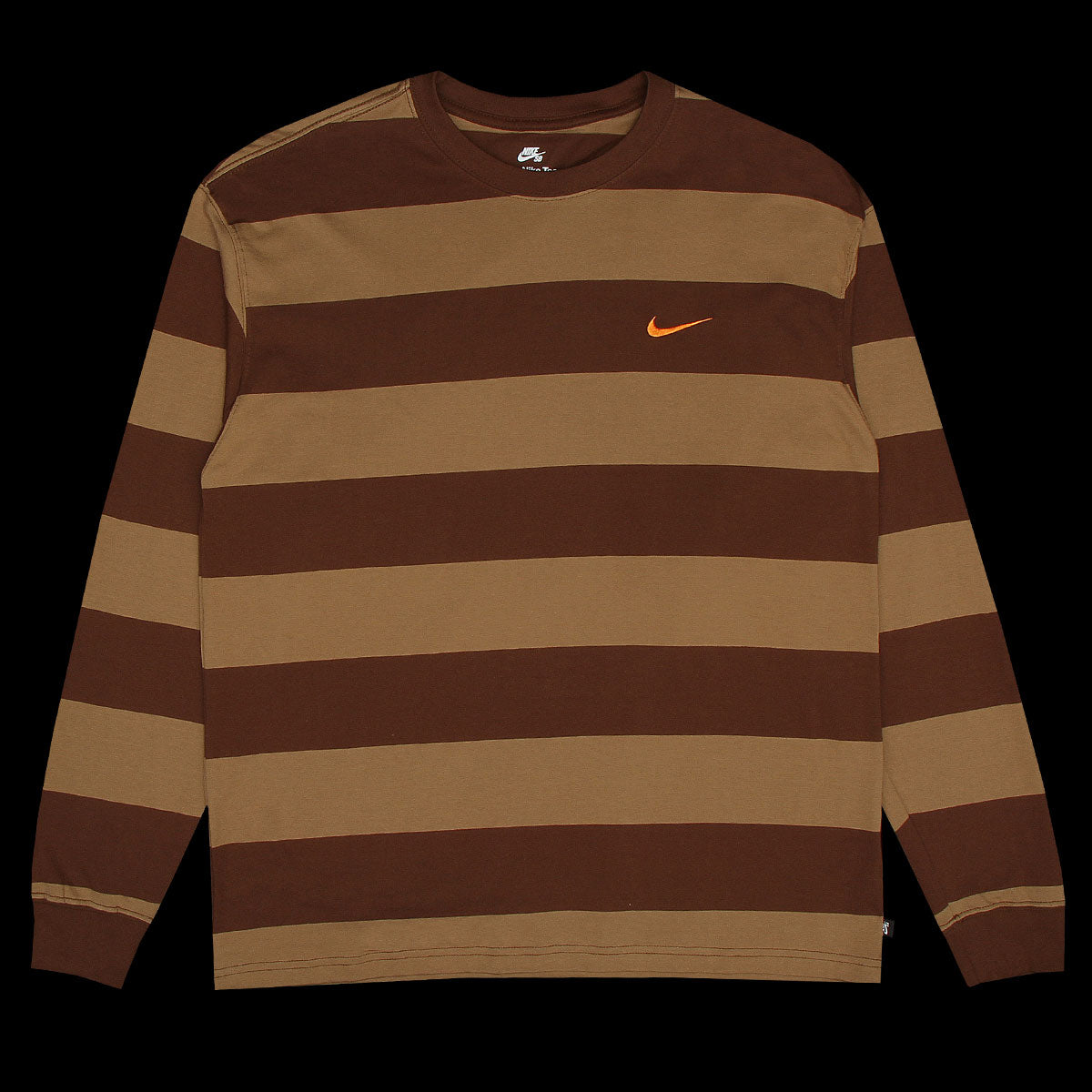 Nike SB Striped L/S T-Shirt : Cacao / DK Driftwood