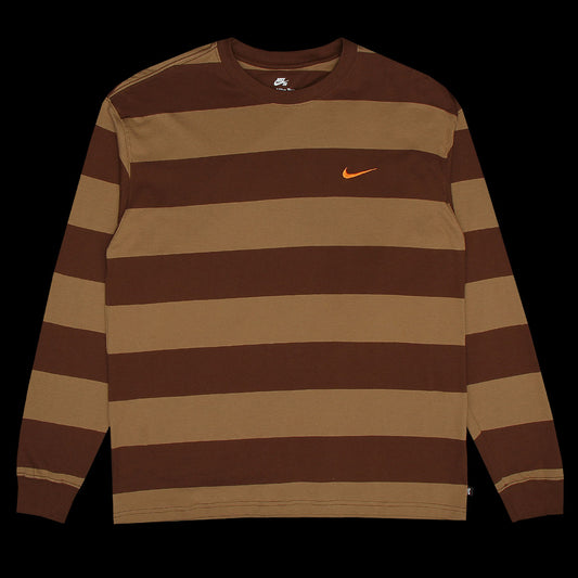 Nike SB Striped L/S T-Shirt : Cacao / DK Driftwood
