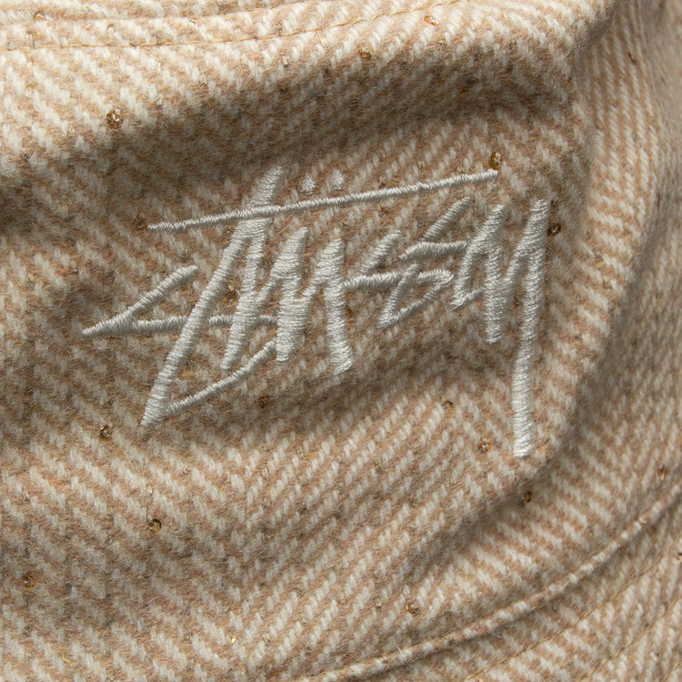 Stussy Zig Zag Stock Bucket Hat : Gold