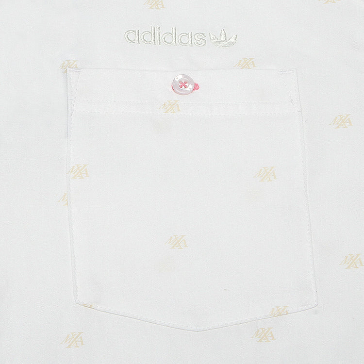 Adidas x Maxallure Coach Shirt - White / Off White / Bliss Pink