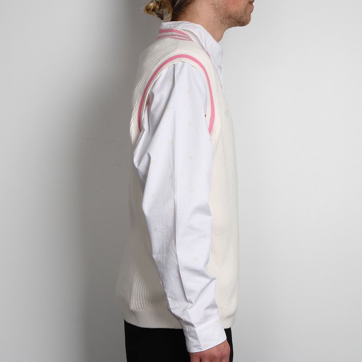 Adidas x Maxallure Sweater Vest - Chalk White / Bliss Pink