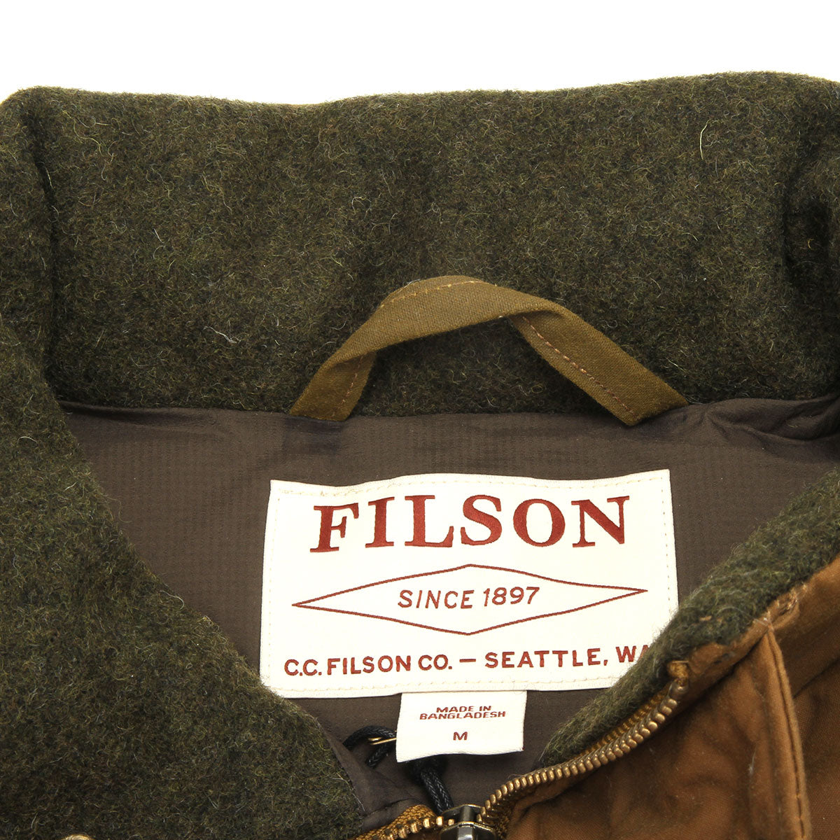 Filson Down Cruiser Vest - Dark Tan