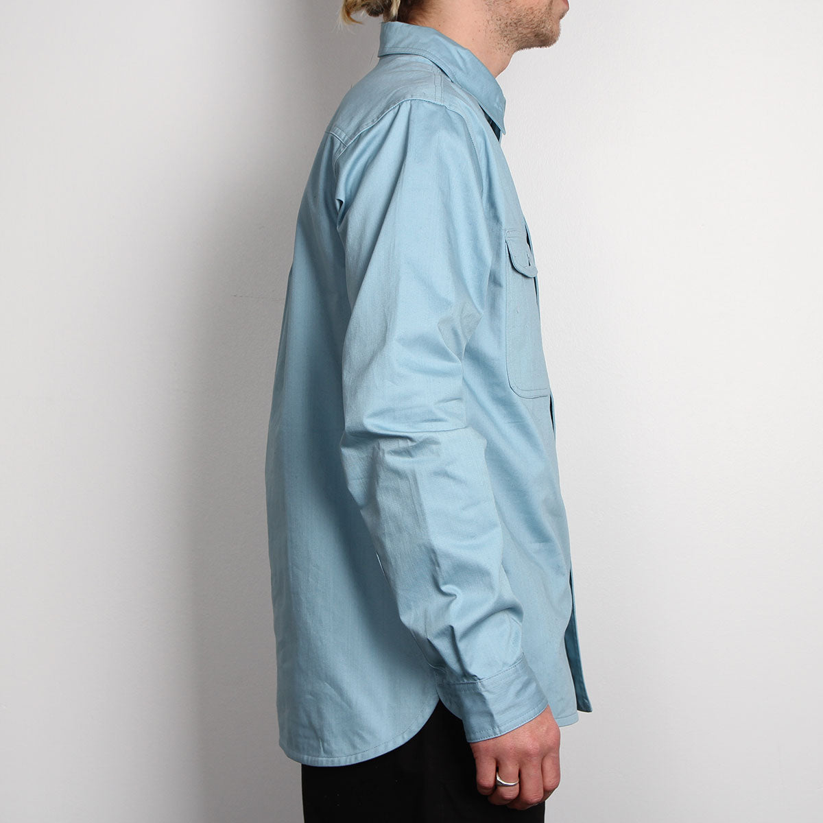 Nike SB Tanglin Woven Button Down Shirt - Worn Blue