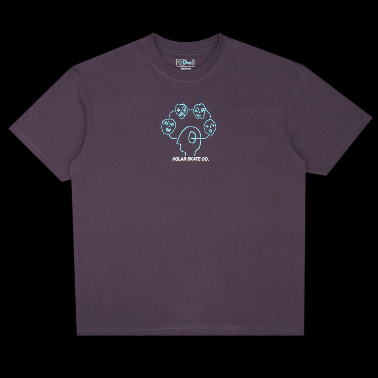 Polar Head Space T-Shirt - Dark Violet