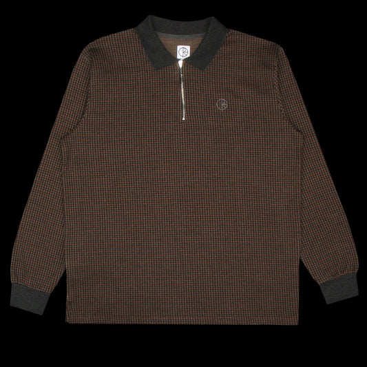Polar Jacques Polo L/S Shirt - Grey / Brown