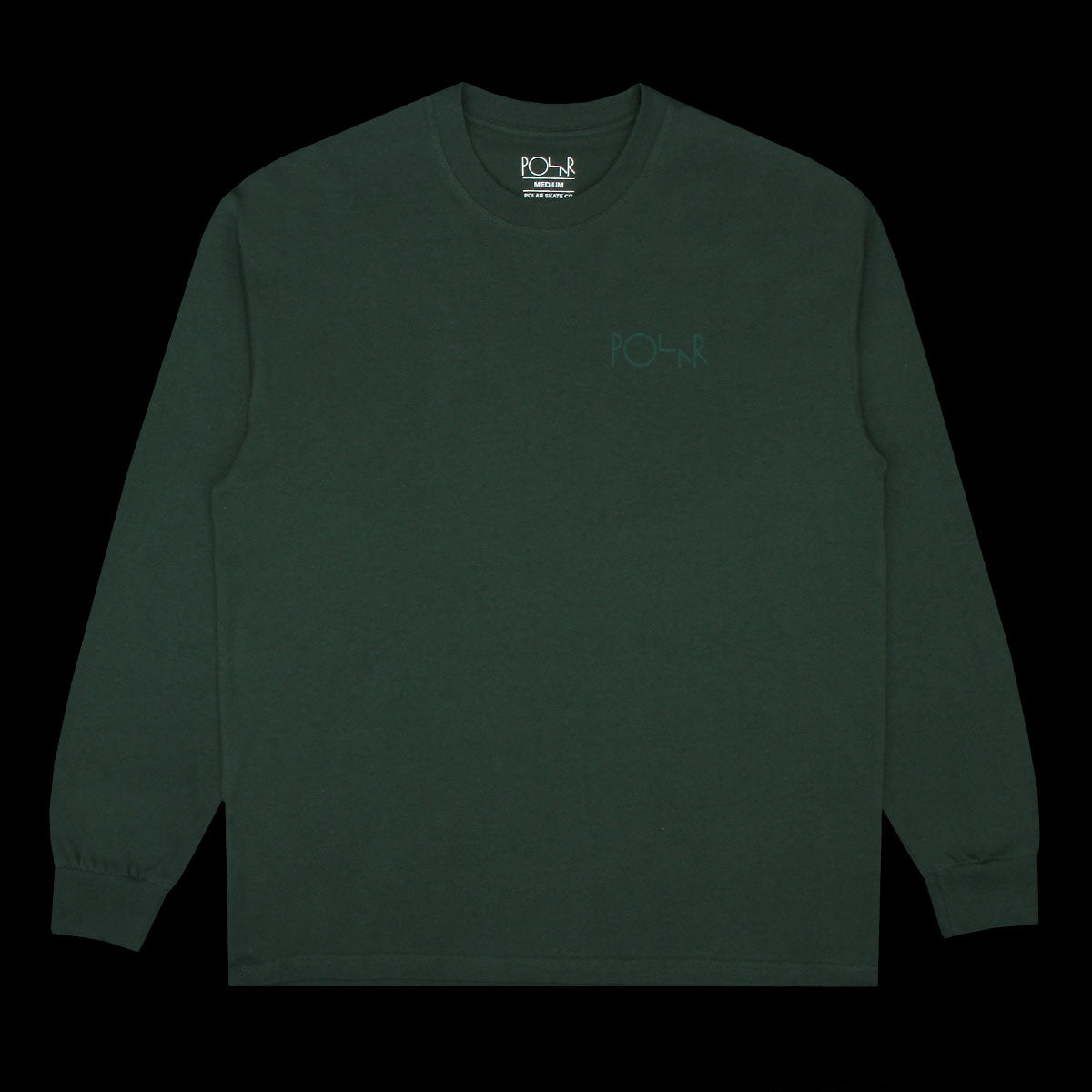 Polar Stroke Logo L/S T-Shirt - Dark Green