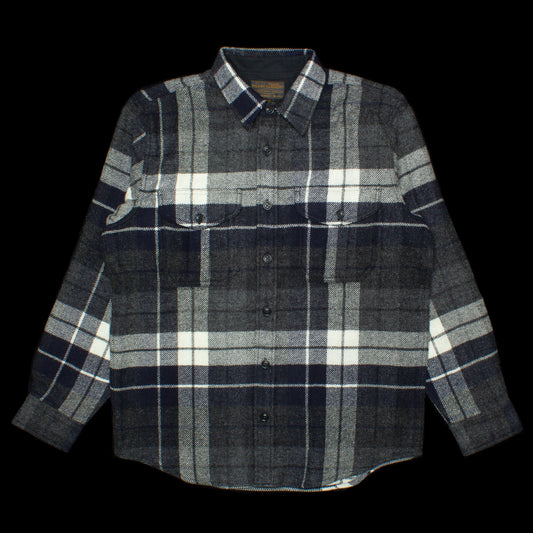 Filson Northwest Wool Shirt : Navy Blue Heather Plaid