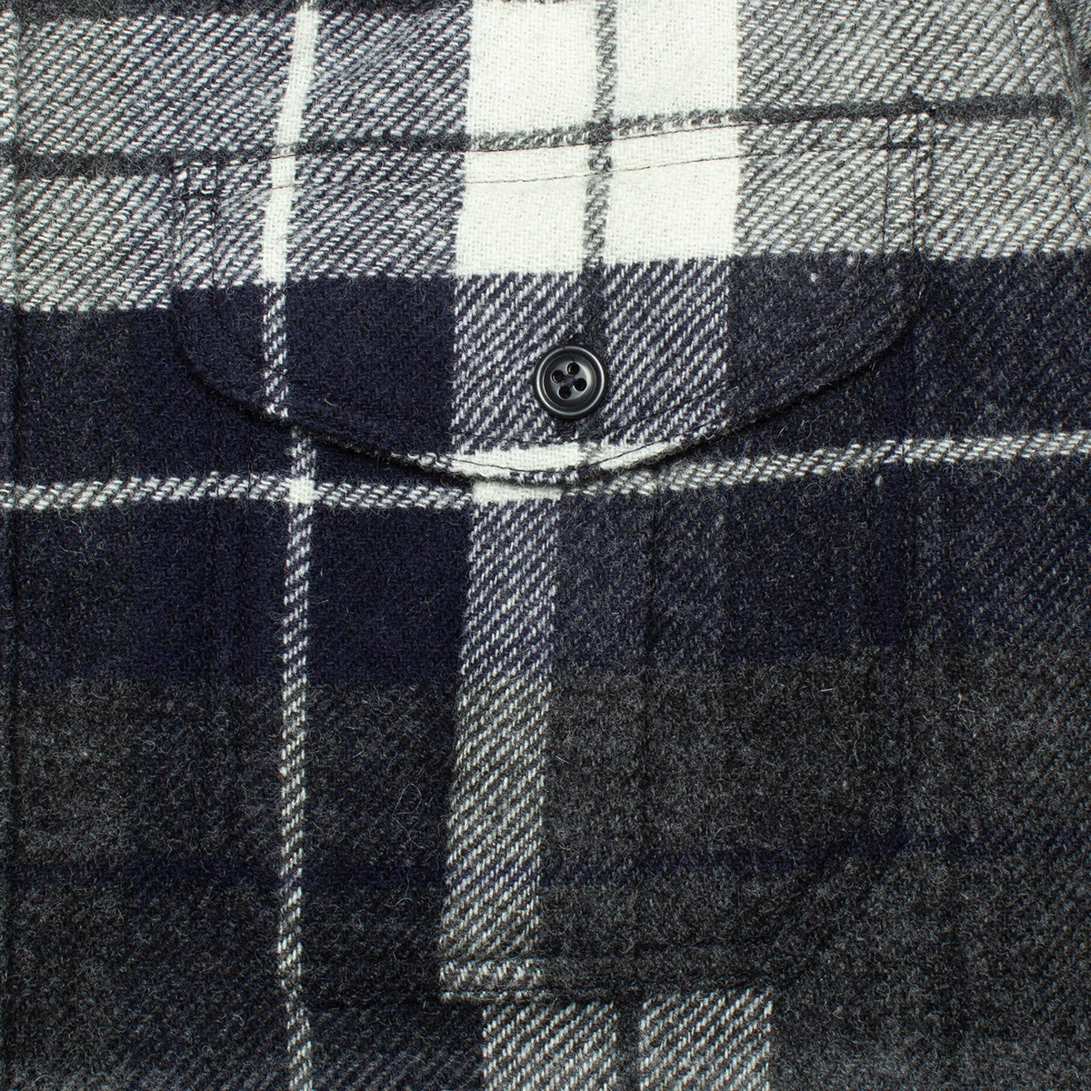 Filson Northwest Wool Shirt : Navy Blue Heather Plaid