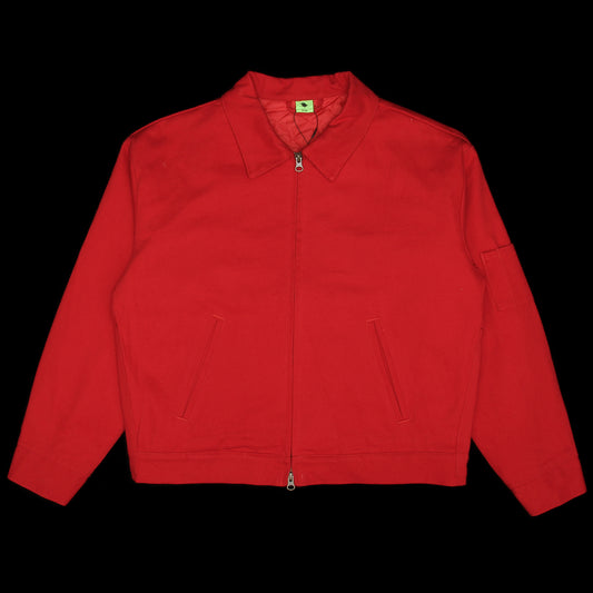 Glue Spit Zip-Up Jacket - Red