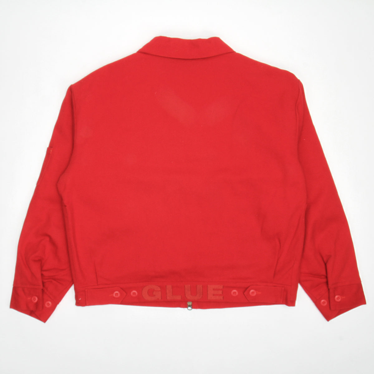 Glue Spit Zip-Up Jacket - Red