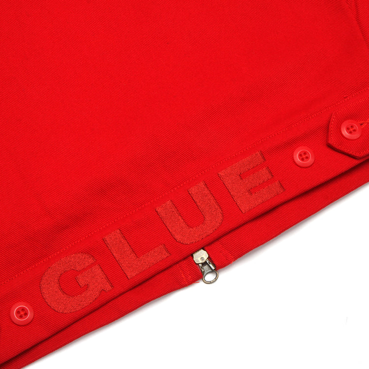 Glue Spit Zip-Up Jacket - Red