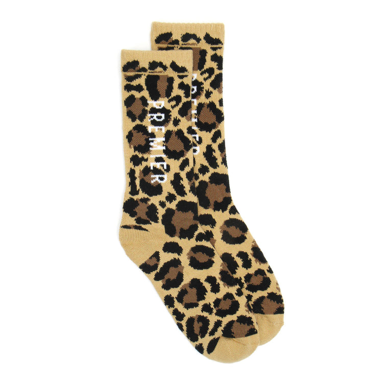 Premier Leopard Crew Sock