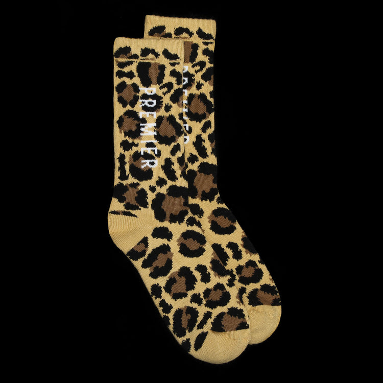 Premier Leopard Crew Sock