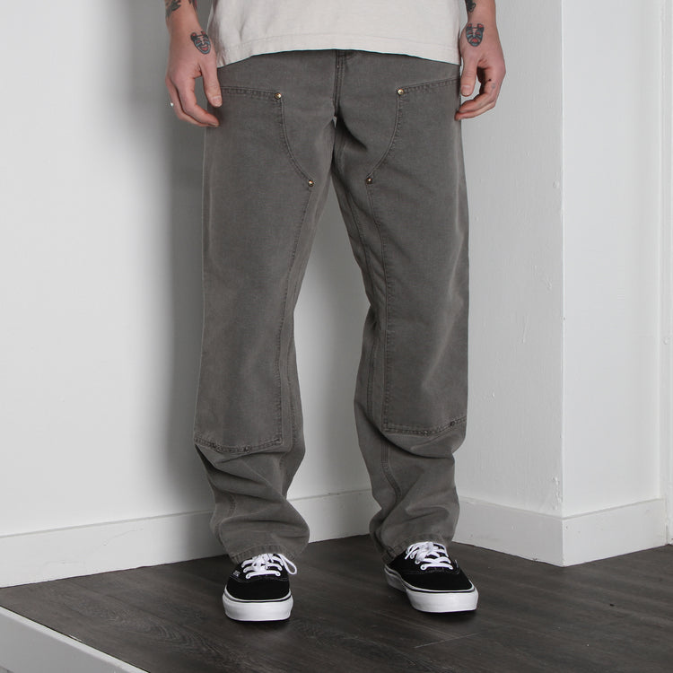 Carhartt WIP Double Knee Pant : Enzian Black (Faded)