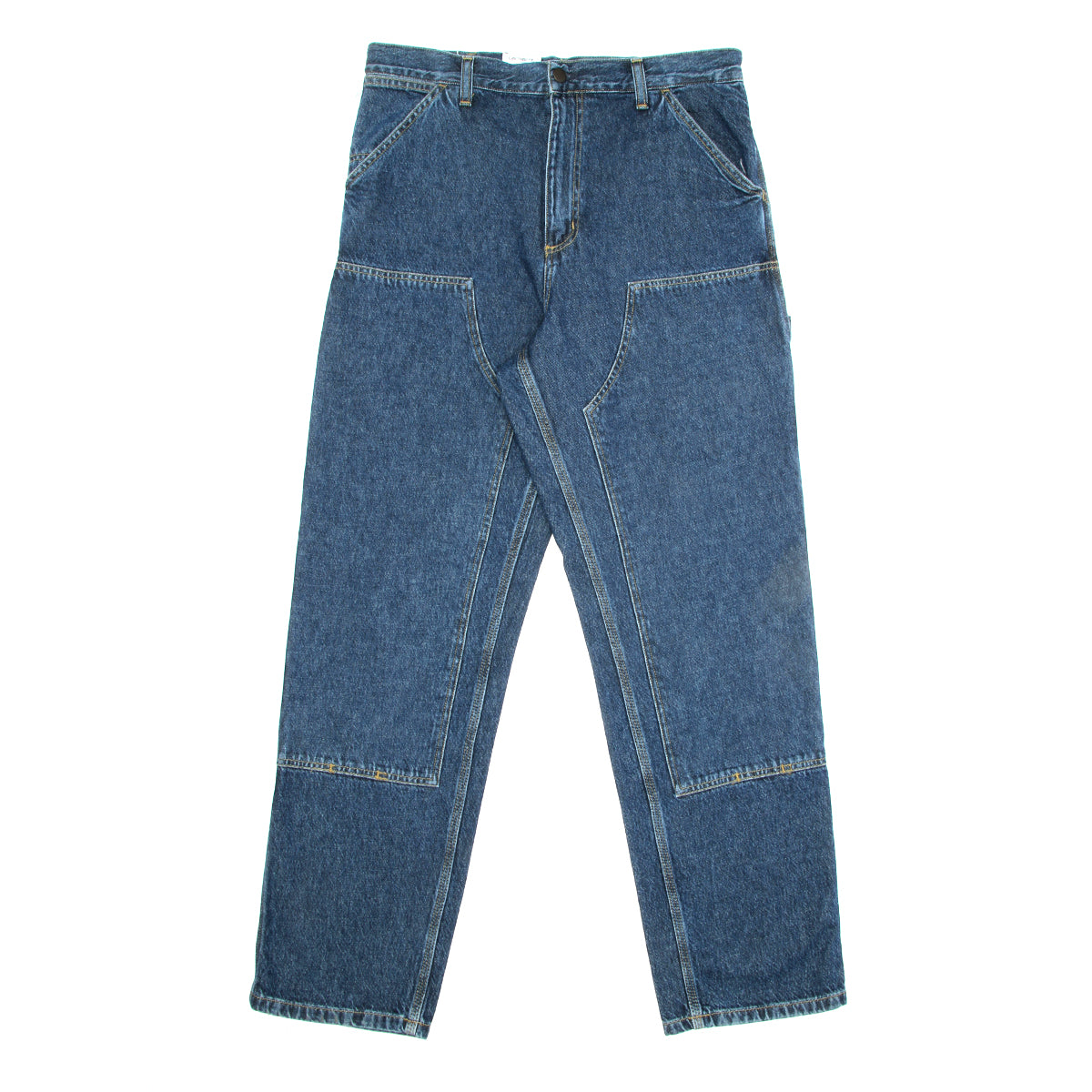 Carhartt WIP Double Knee Pant : Blue (Stone Washed)