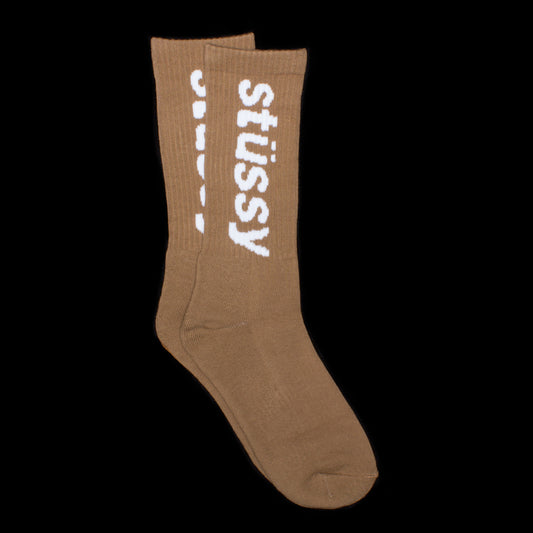 Helvetica Jacquard Crew Socks