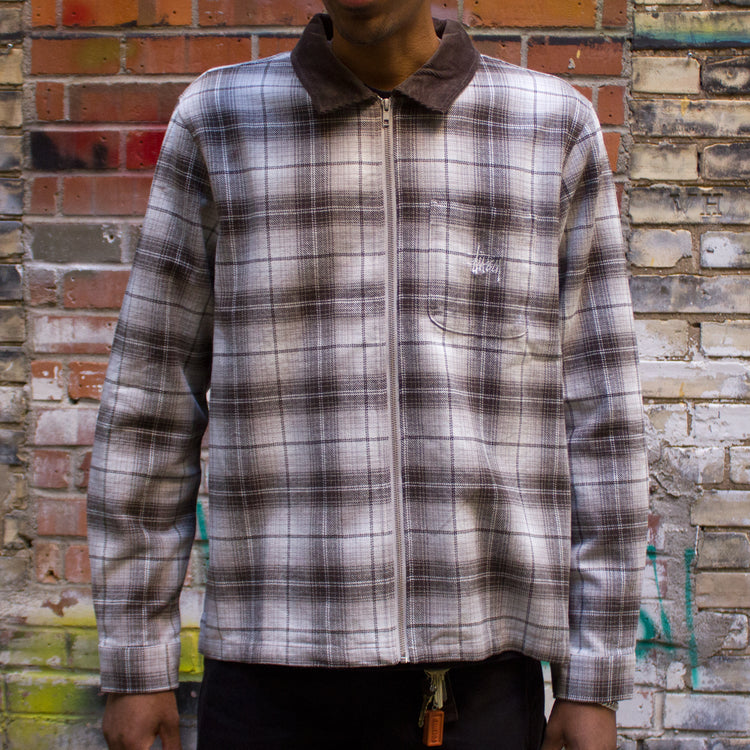 Stussy Frank Plaid Zip L/S Shirt