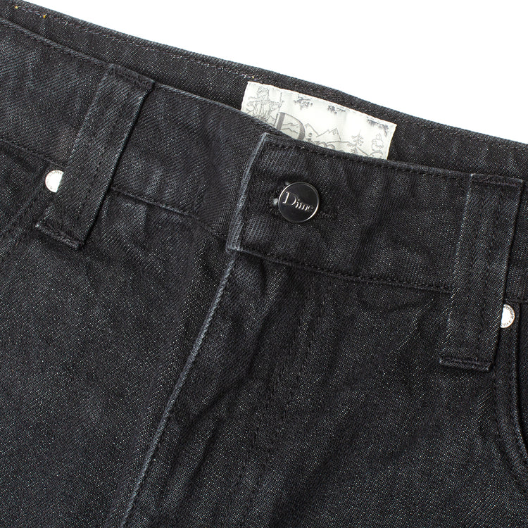 Dime Baggy Denim Jeans Color : Black Washed