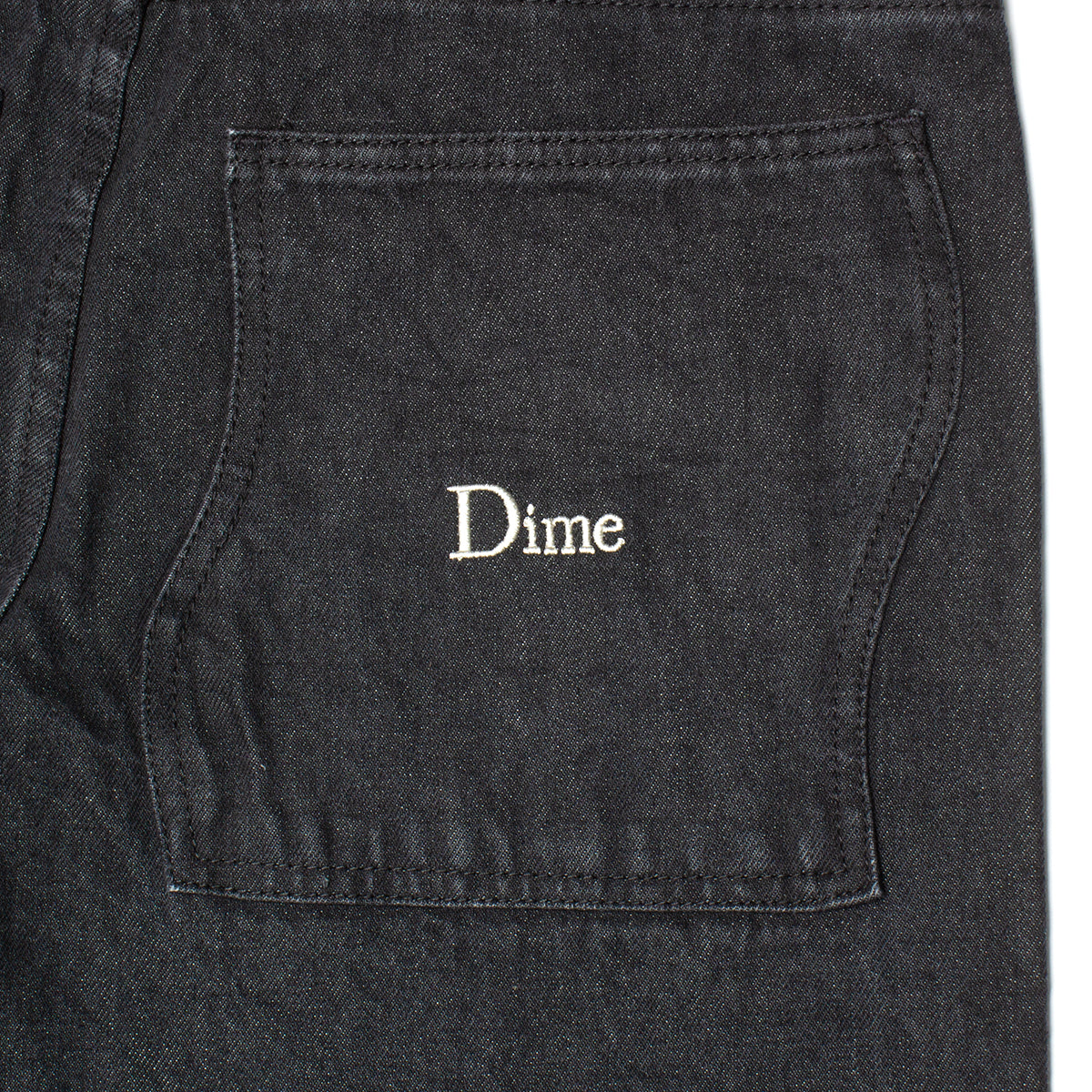 Dime Baggy Denim Jeans Color : Black Washed