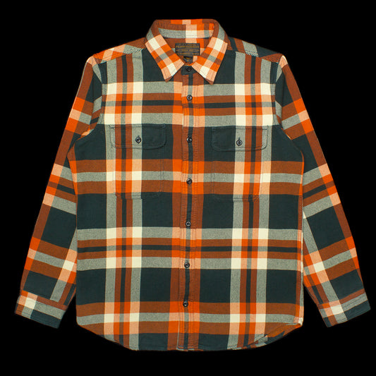 Filson Vintage Flannel Work Shirt - Fir / River Rust