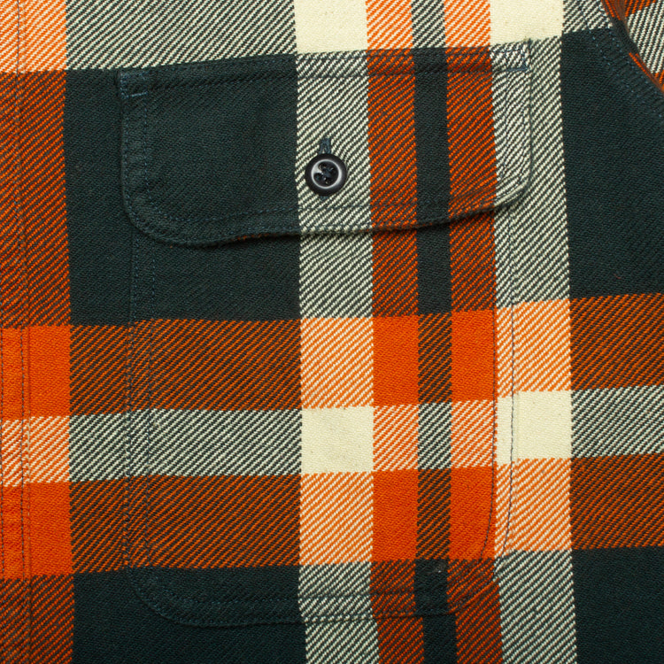 Filson Vintage Flannel Work Shirt - Fir / River Rust