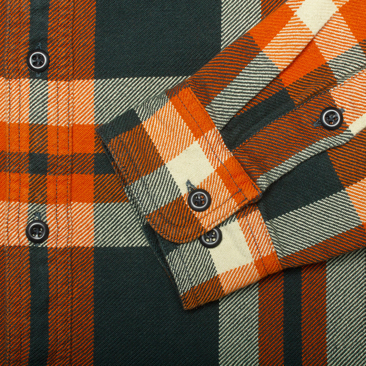 Filson Vintage Flannel Work Shirt - Fir / River Rust