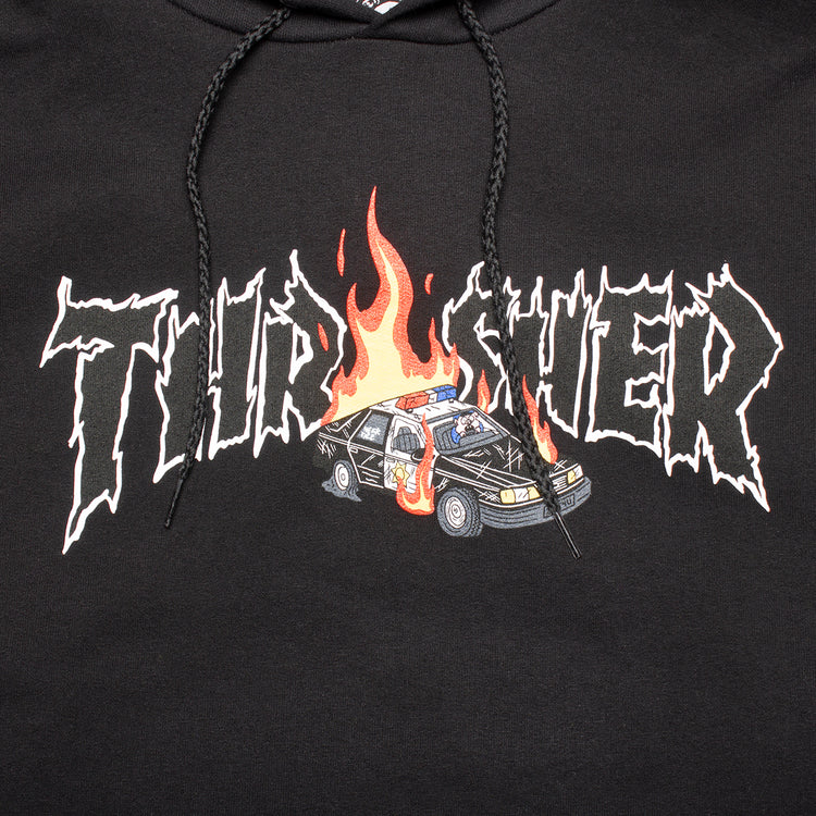 Thrasher Cop Car Hoodie : Black