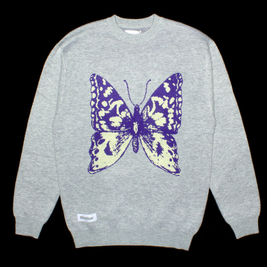Butter Goods Butterfly Knit Sweater : Grey