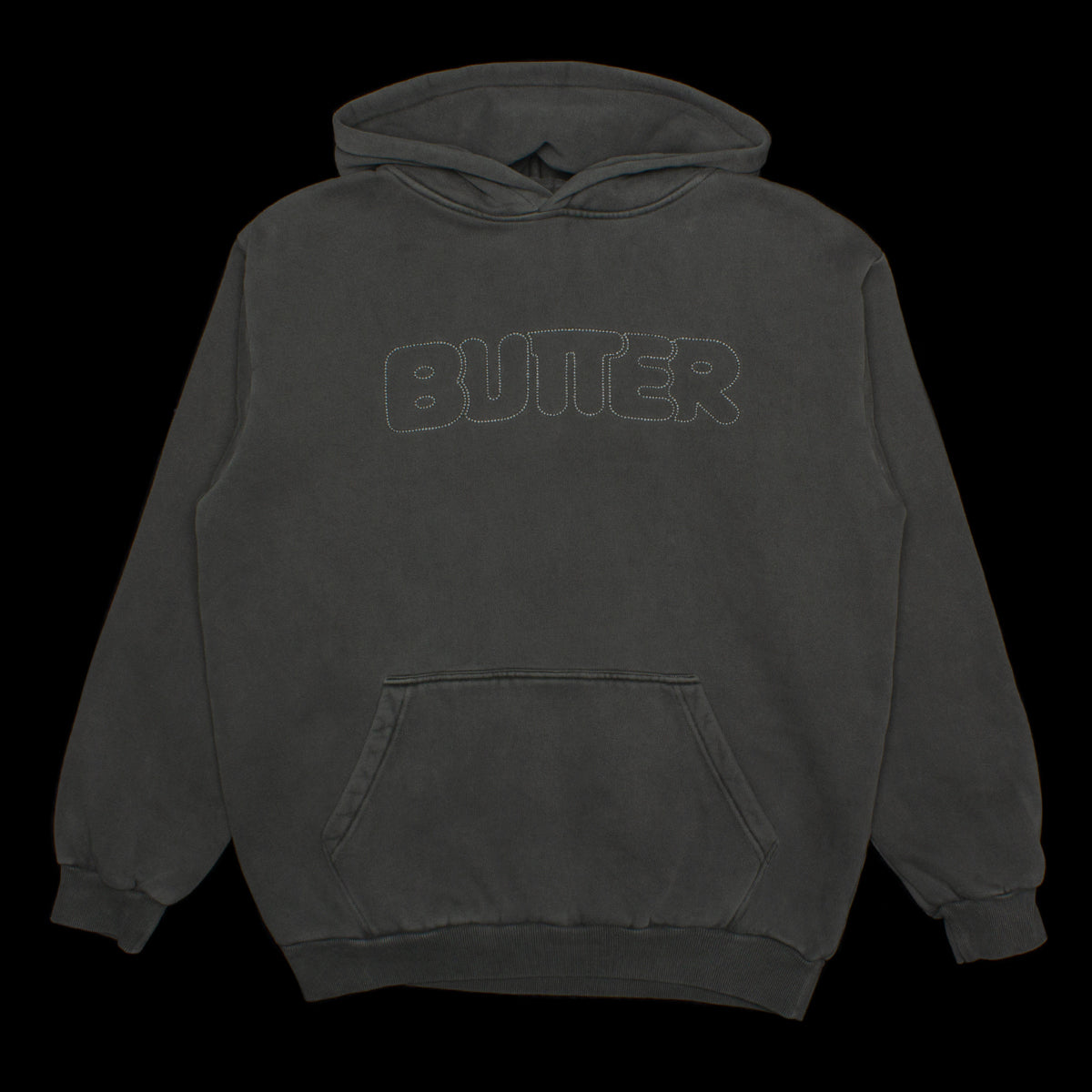 Butter Goods Distressed Dye Pullover Hood : Pepper